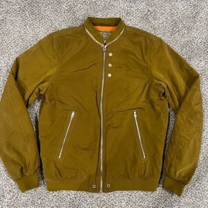 Vintage Diesel Industry Green Insulated Bomber Zip Up Jacket Men’s Size Large